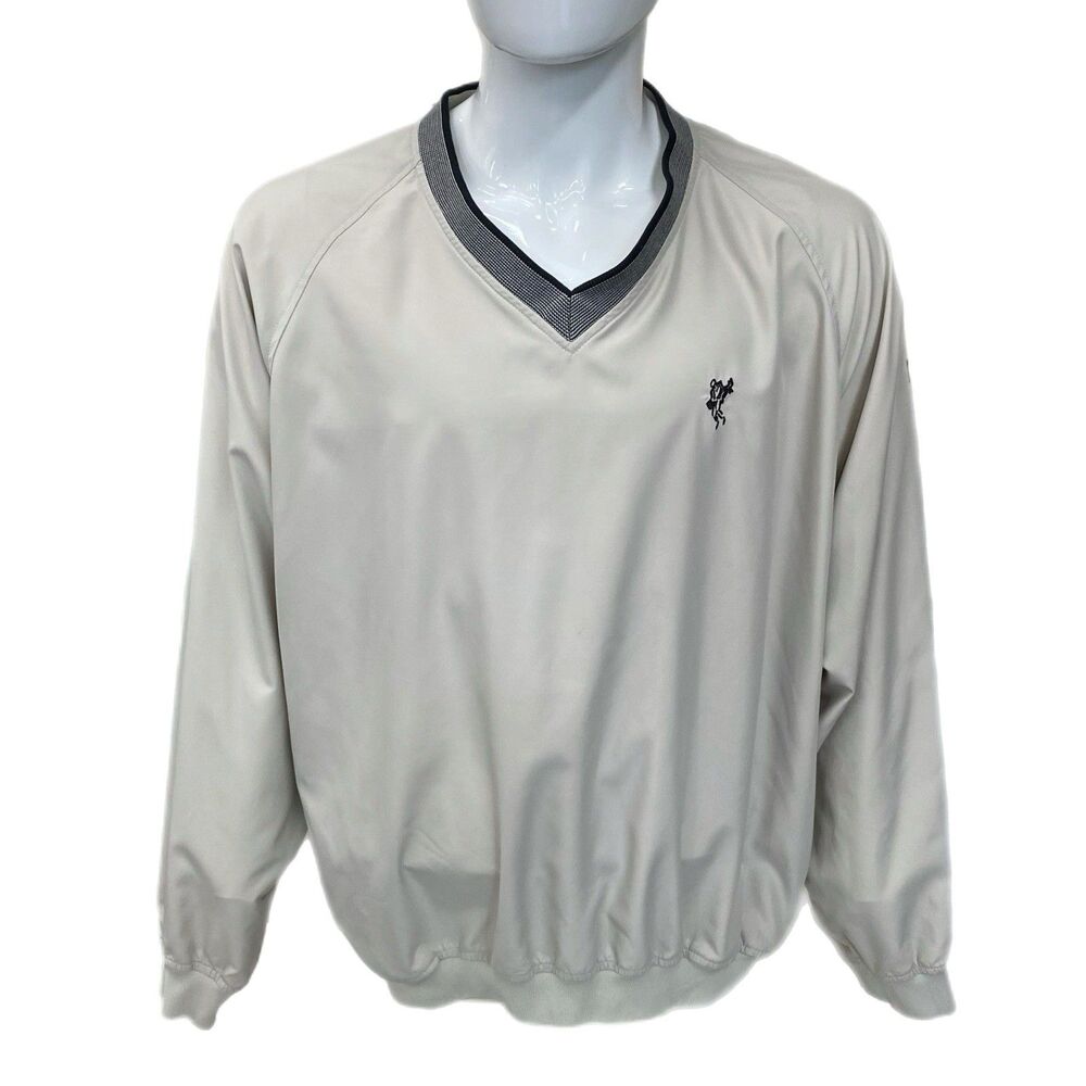 Ashworth Weather Systems Pullover Jacket Size XL ~ Ashworth Golfer Logo